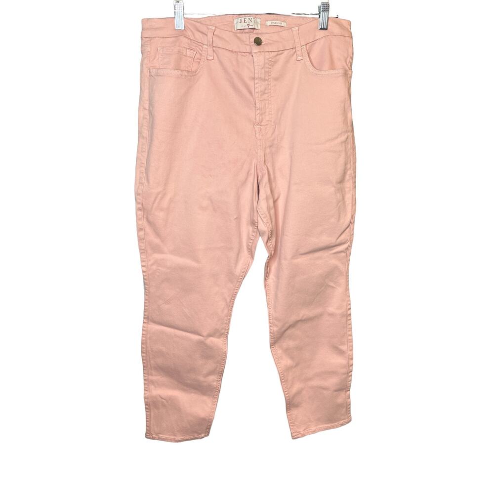 JEN 7 By For All Mankind Pink Ankle Skinny Jeans SIZE 16